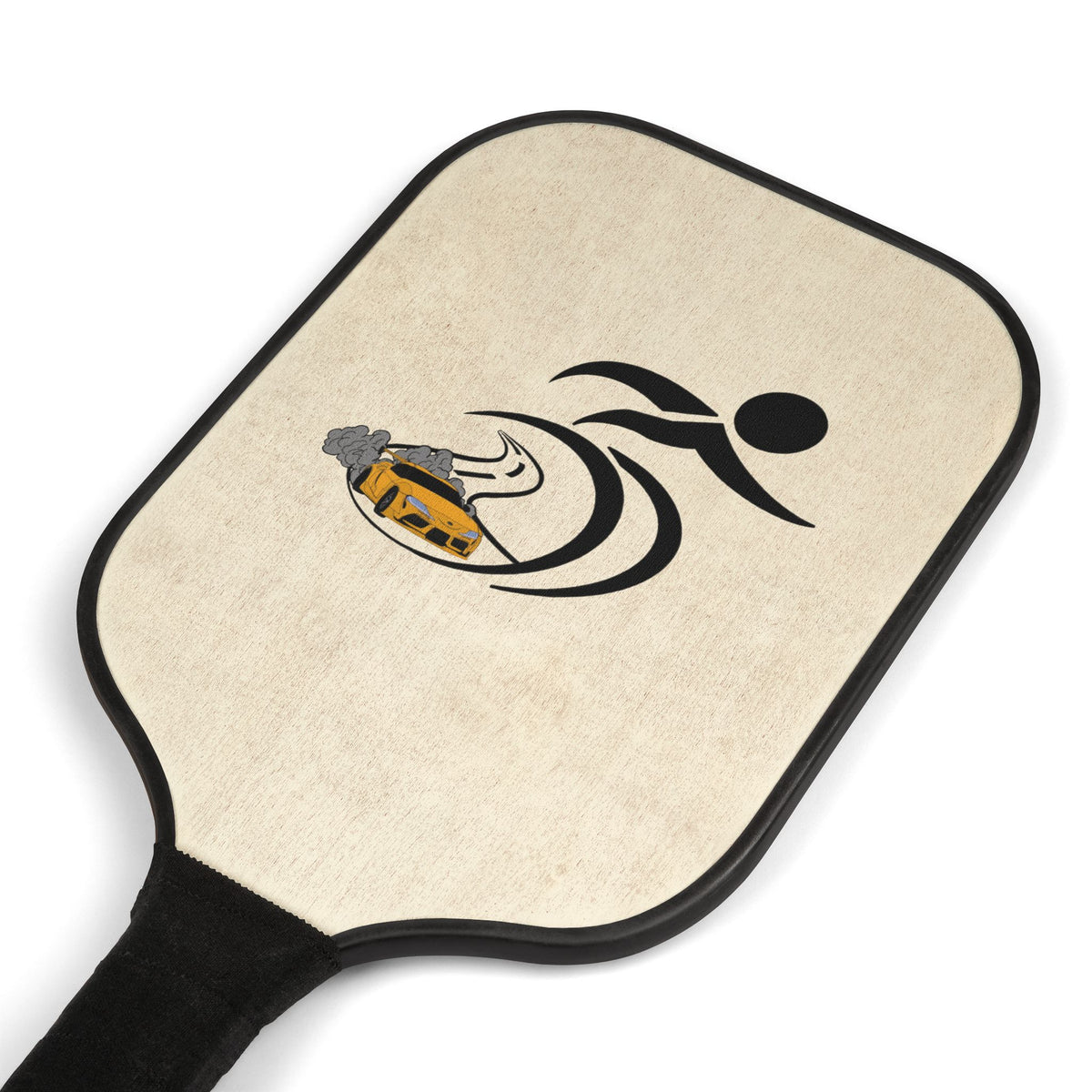 Pickleball Paddle Set – Lightweight Wood Kit with Playful Swirl Logo (2 Paddles + 2 Balls)