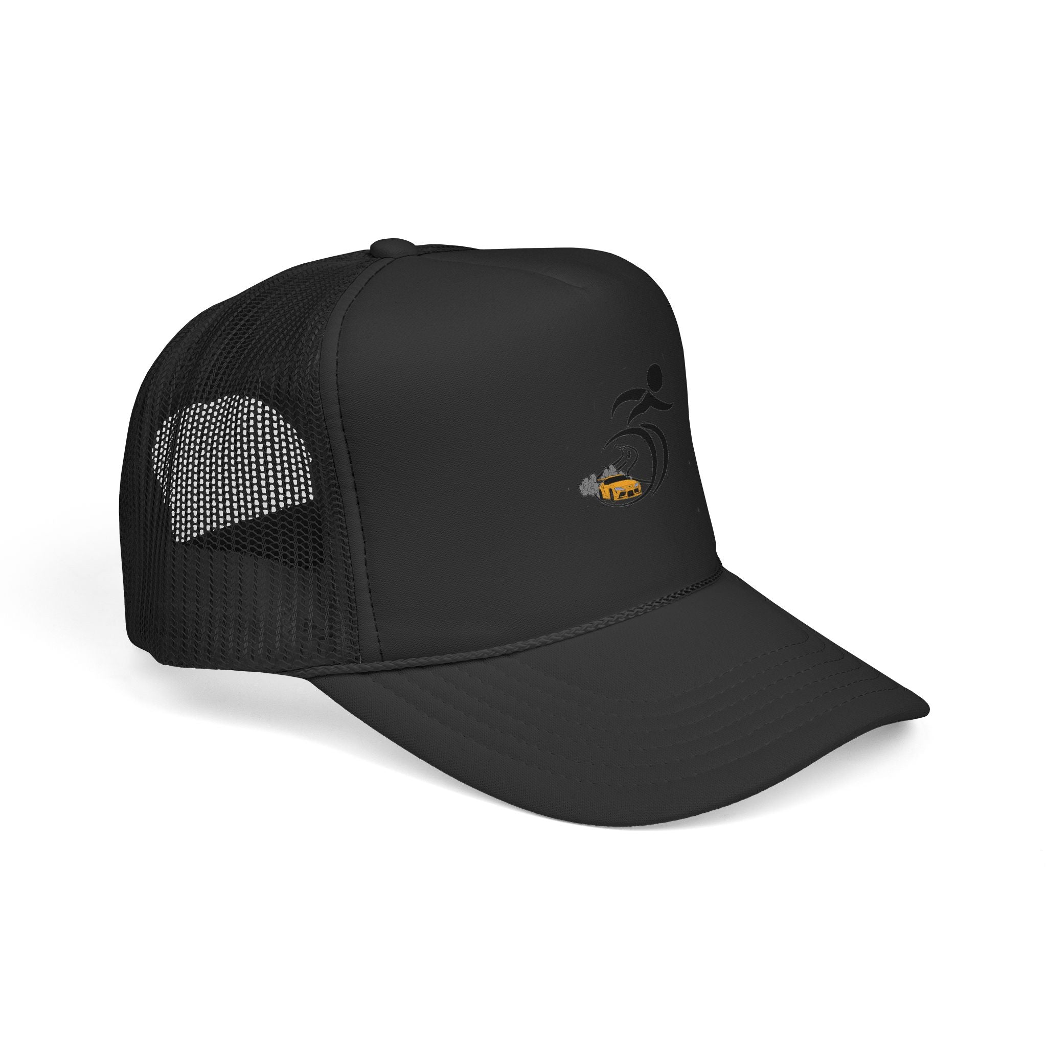 Surfing Wave Trucker Cap — Vintage Surf Logo Mesh Hat