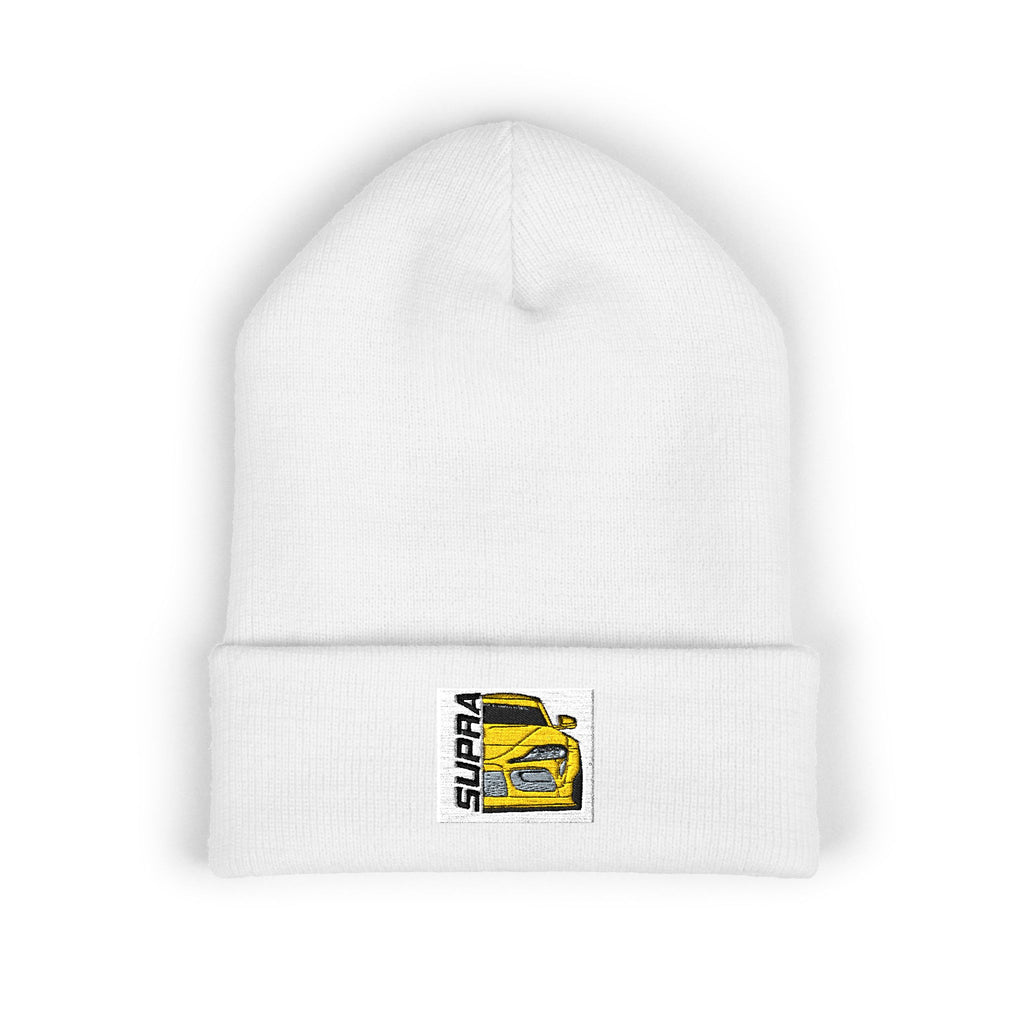 Custom Drawn Toyota Supra Embroidered Beanie