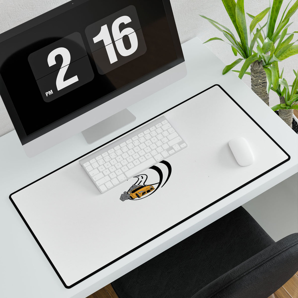 Racing Wave Desk Mat — Gamer & Car Enthusiast Mouse Pad