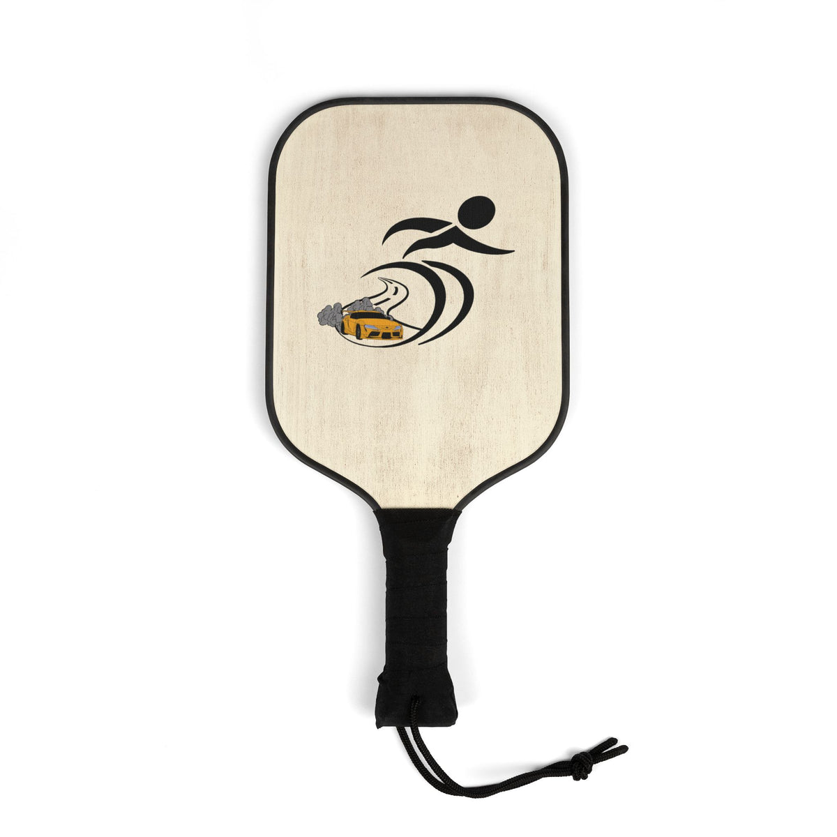 Pickleball Paddle Set – Lightweight Wood Kit with Playful Swirl Logo (2 Paddles + 2 Balls)