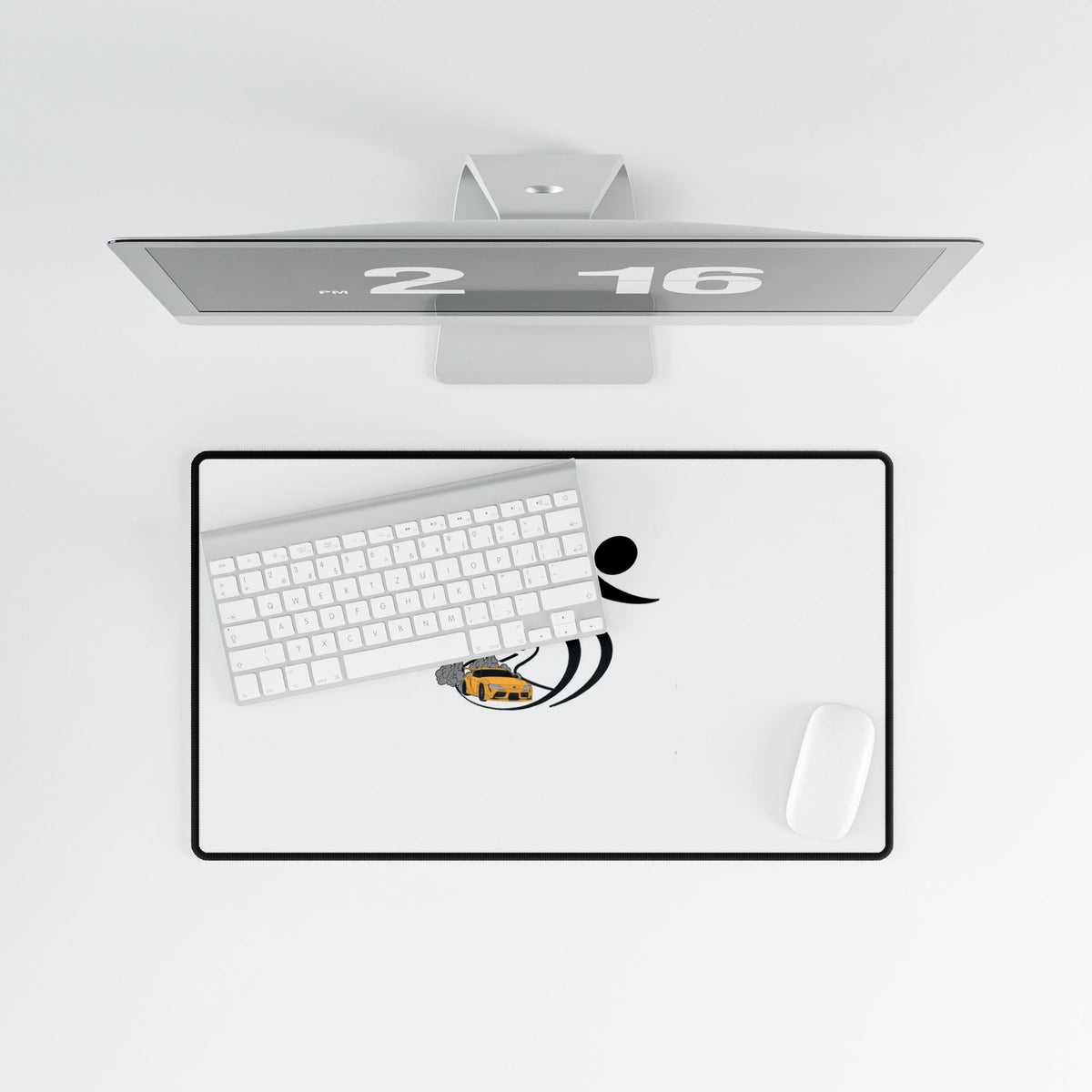 Racing Wave Desk Mat — Gamer & Car Enthusiast Mouse Pad